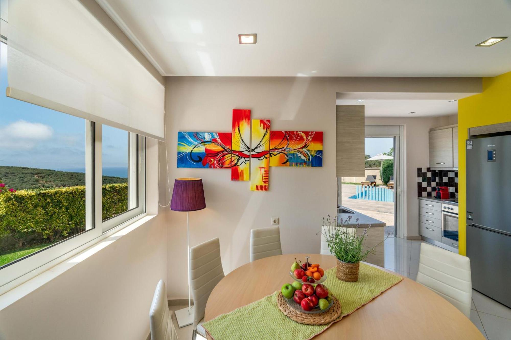 Villa Ariella With Sea View Agia Marina Eksteriør billede